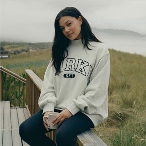 Parke x Set Active mock neck sweatshirt terry